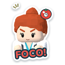 Figurinha: Foco!