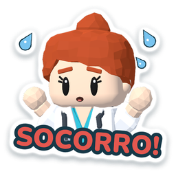 Figurinha: Socorro!